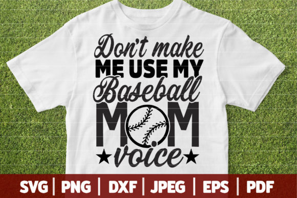 Funny Baseball Mom SVG Cut File for Crafts and Graphics