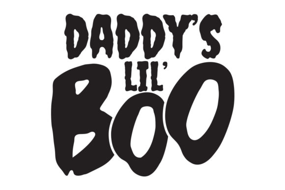 Halloween Daddy s Lil Boo SVG for Playful Branding
