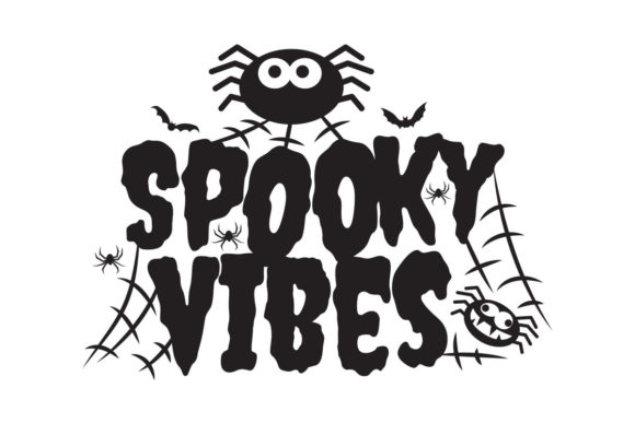 Halloween Spooky Vibes Spider Graphics for Crafts
