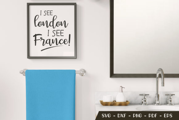 I See London I See France, Bathroom SVG
