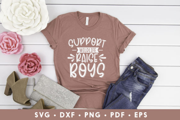 Support Wildlife Raise Boys, Mom SVG – Crafts & Graphics