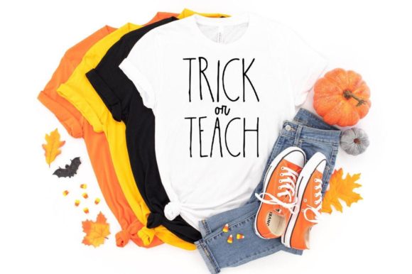 Trick or Teach Halloween Graphic for Local Branding