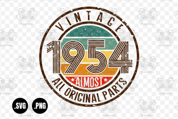 Vintage 1954 Graphics for Crafts