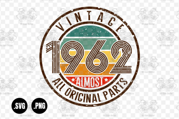 Vintage 1962 Graphics for Crafts and Content