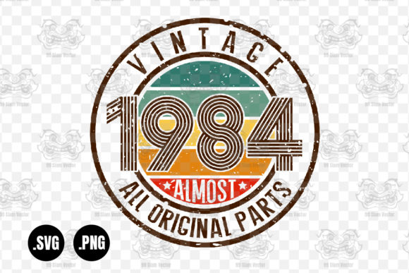 Vintage 1984 Graphics for Crafts