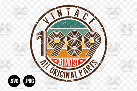 Vintage 1989 Graphics for Crafts